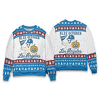 Blue October Ghost Dodgers Christmas Ugly Sweater