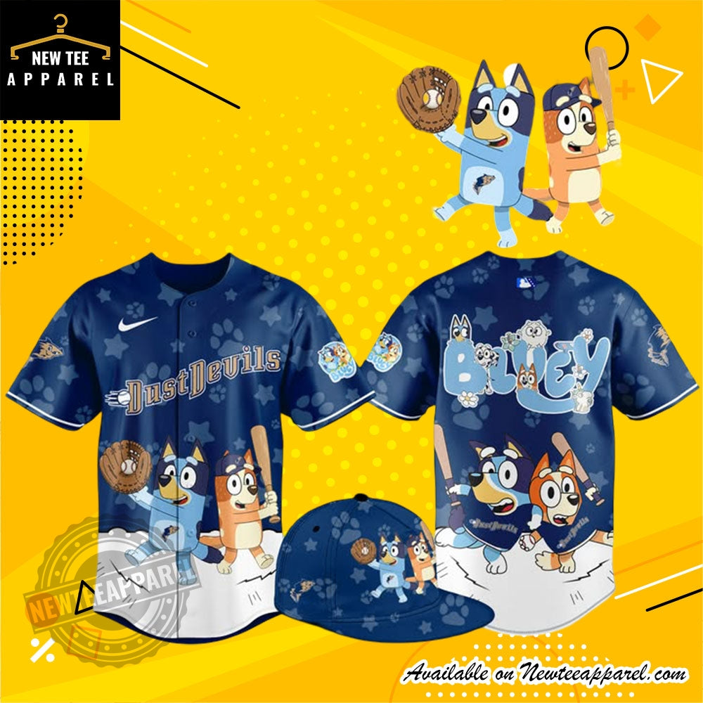 Bluey And Bingo Just Devils Custom Baseball Jersey