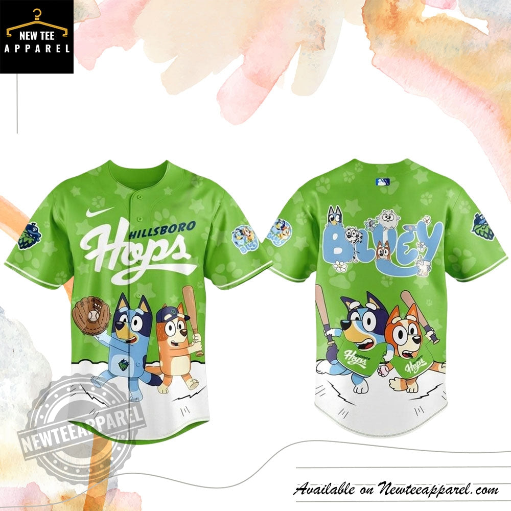 Bluey X Hillsboro Hops Baseball Jersey