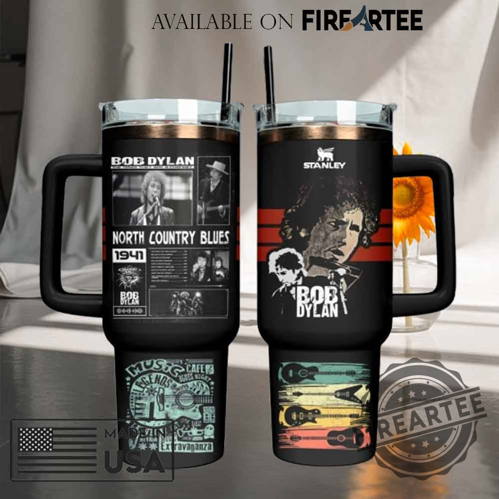 Bob Dylan Stanley Tumbler Music Legend Fan Gift