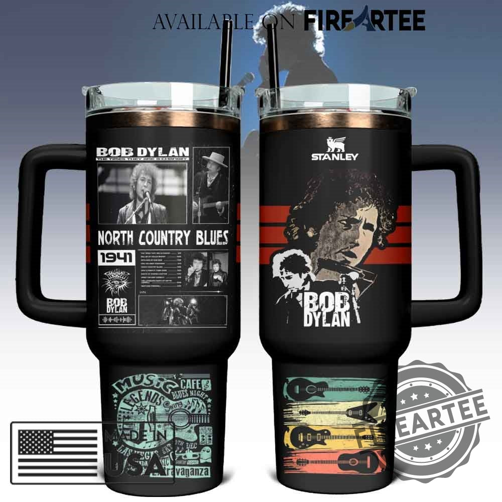 Bob Dylan Stanley Tumbler Music Legend Fan Gift