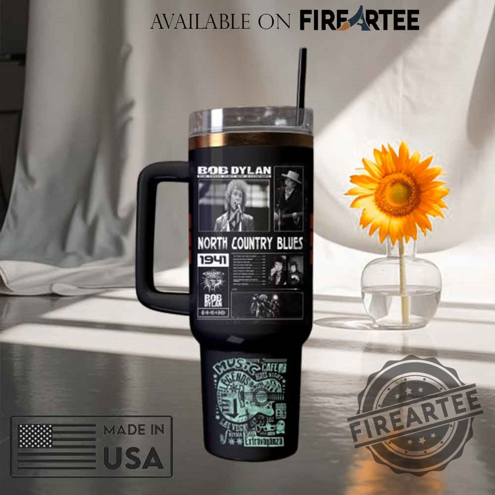 Bob Dylan Stanley Tumbler Music Legend Fan Gift