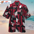 Bold Geometric Atlanta Falcons Button-Up Shirt