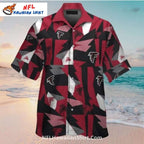 Bold Geometric Atlanta Falcons Button-Up Shirt