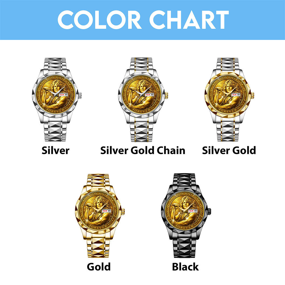 Bon Jovi Alloy Luxury Quartz Watch - MAITM14716