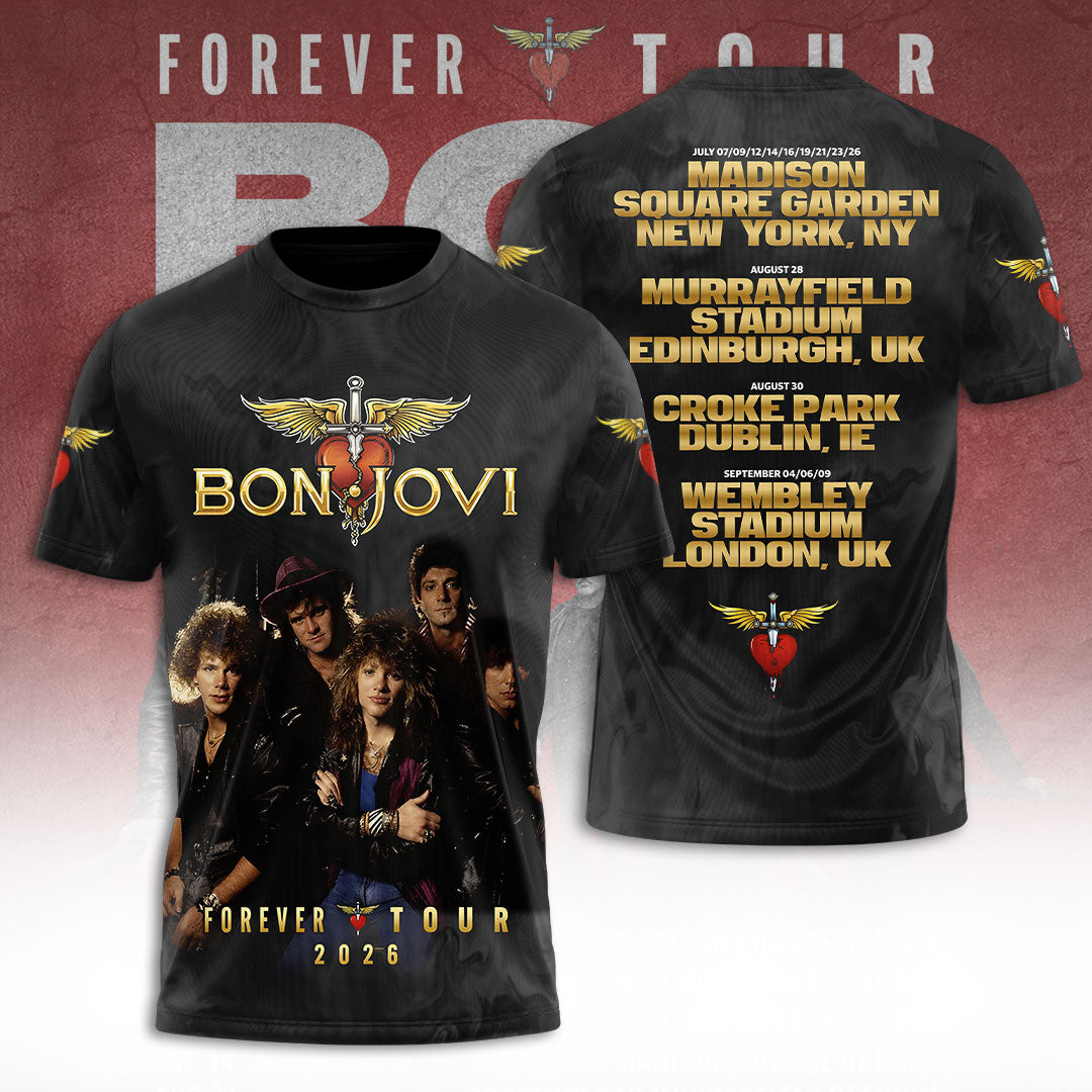 Bon Jovi Tour 2026 3D Apparel – TANTN24438