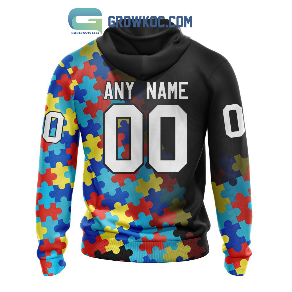 Boston Bruins Puzzle Design Autism Awareness Personalized Hoodie Shirts