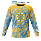Boston Bruins NHL Specialized Design Fearless Against Childhood Cancers