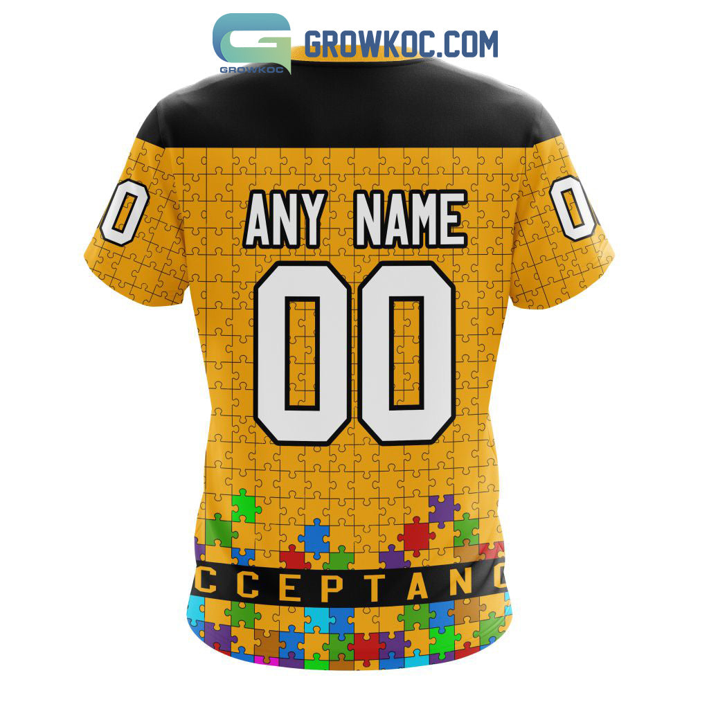 Boston Bruins Specialized Unisex Kits Hockey Fights Against Autism