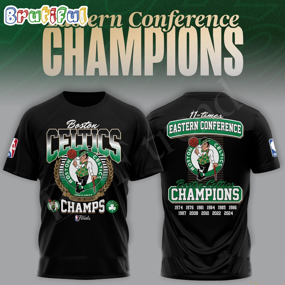 Boston Celtics 2024 Eastern Conference Champions 3d T Shirt