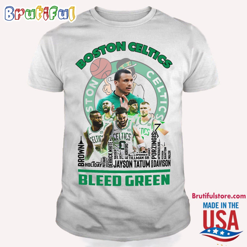Boston Celtics Bleed Green Team Player T Shirt