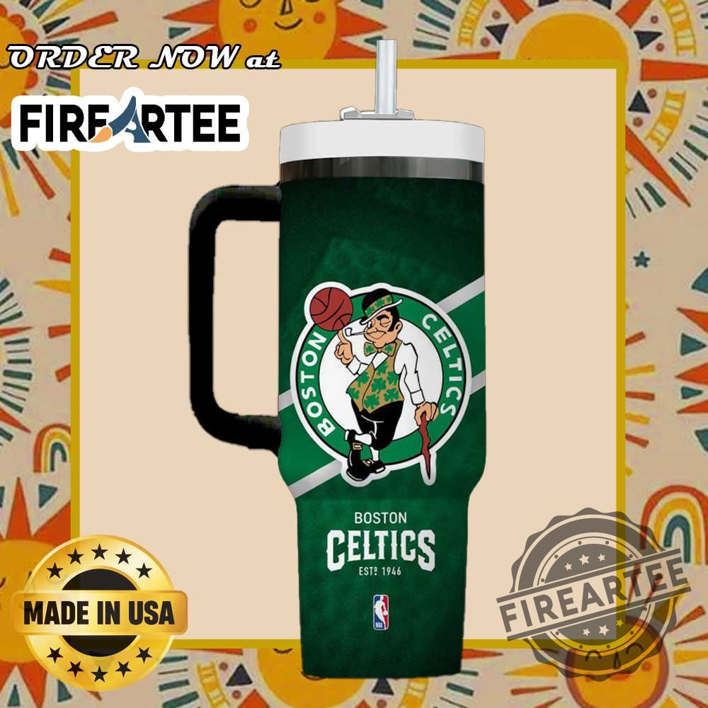 Boston Celtics Nba Tumbler Personalized Fan Cup With Custom Name