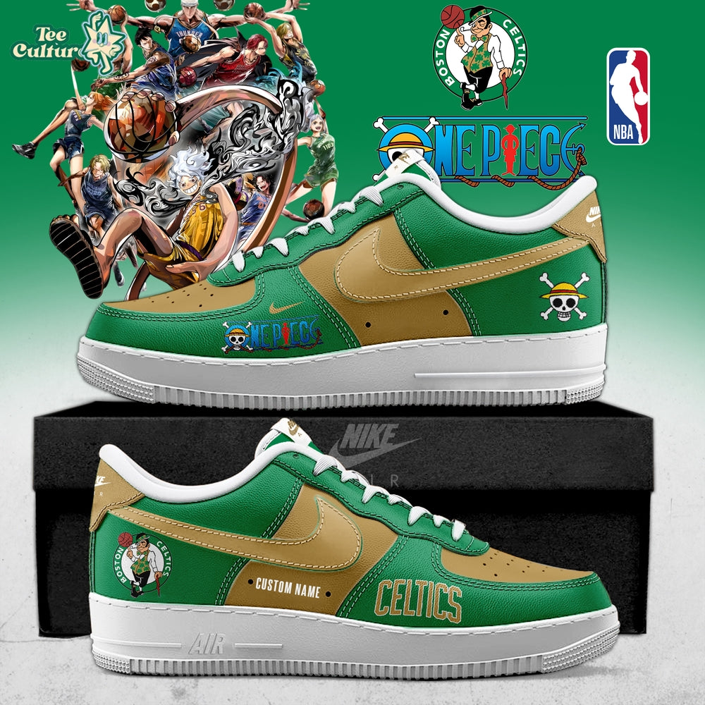 Boston Celtics x One Piece Limited Edition AF1 Sneakers