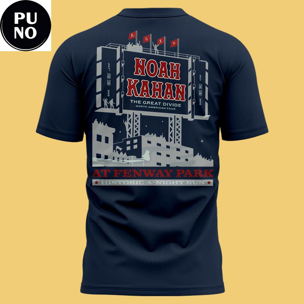 Boston Red Sox 2026 Noah Kahan The Great Divide Tour T-Shirt