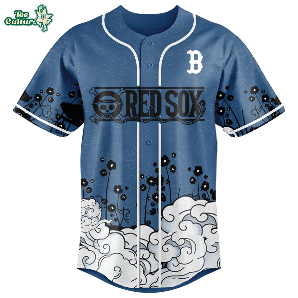 Boston Red Sox × Gear 5 Luffy Crossover Jersey