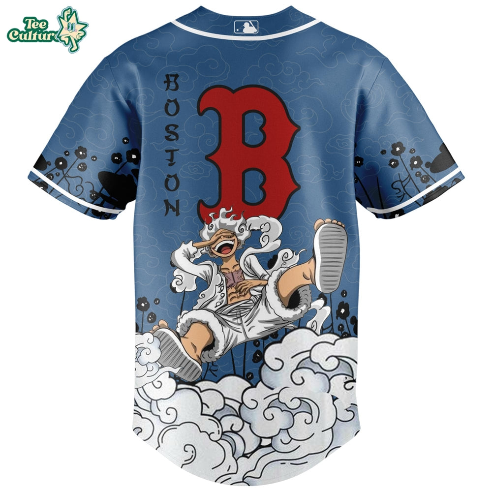 Boston Red Sox × Gear 5 Luffy Crossover Jersey
