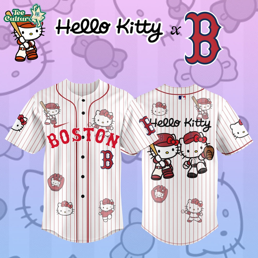 Boston Red Sox x Hello Kitty Custom Design 2026 Limited Edition Jersey
