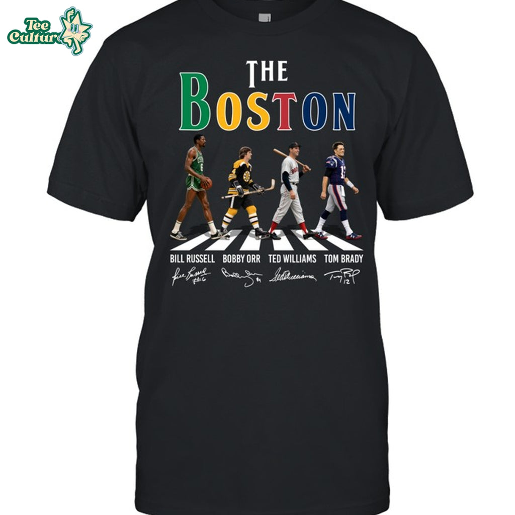 Boston Sports Beatles Abbey Road Graphic T-Shirt