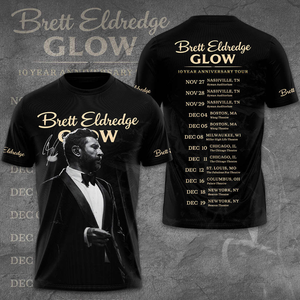 Brett Eldredge 10th Anniversary Tour 2026 3D Apparel – GNE7921
