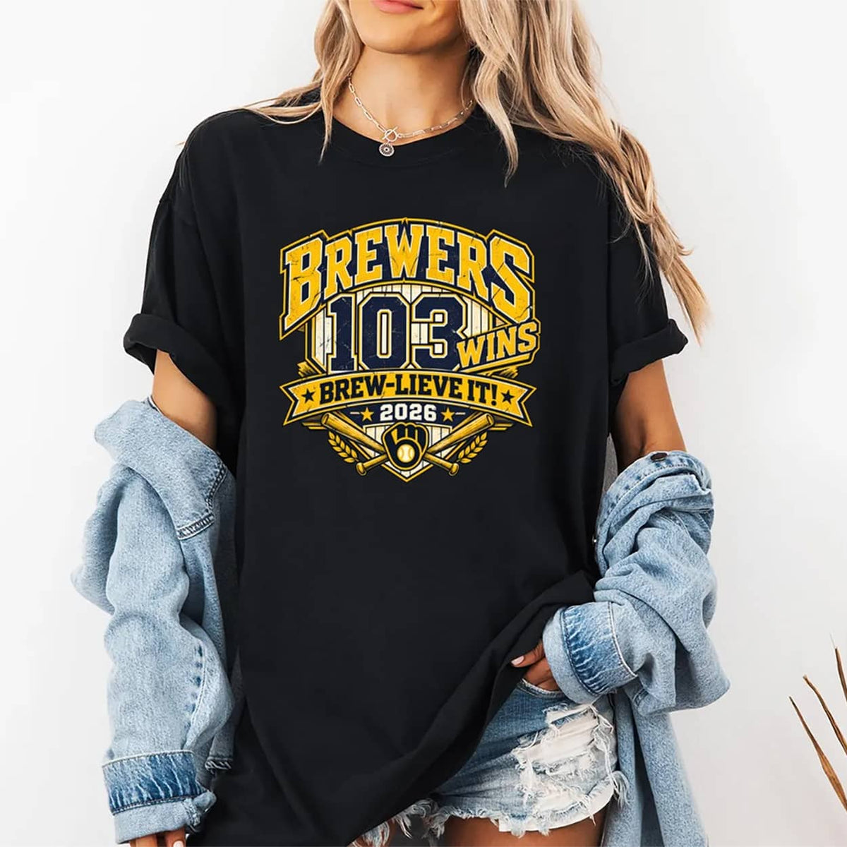 Brewers 103 Wins Brew-Lieve It 2026 Shirt
