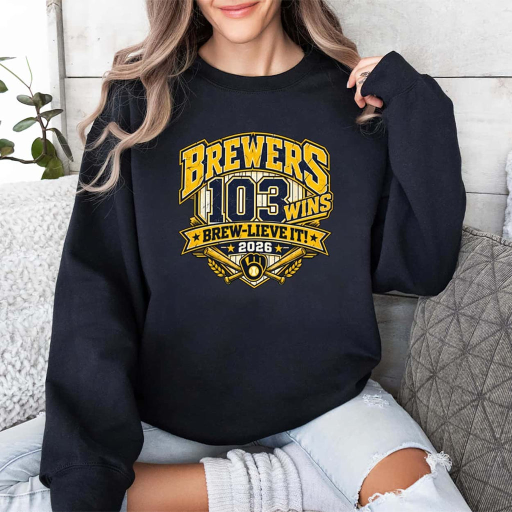Brewers 103 Wins Brew-Lieve It 2026 Shirt