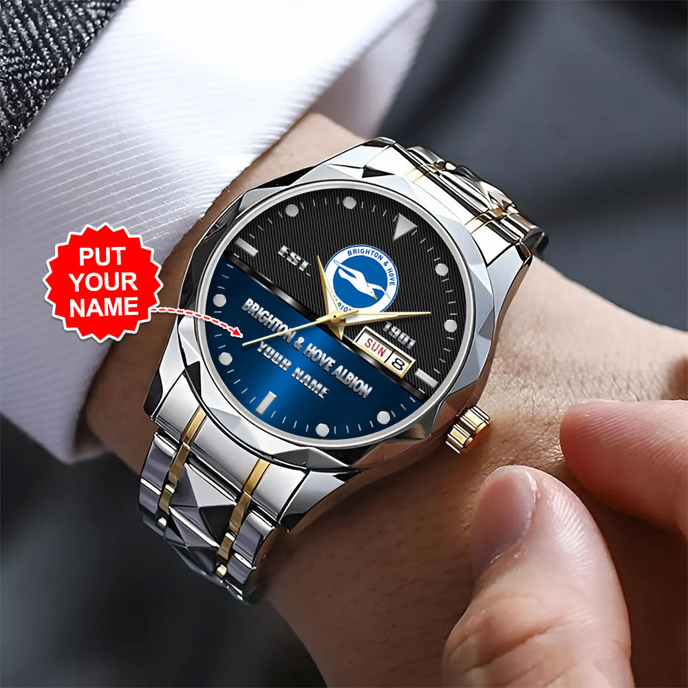 Personalized Brighton & Hove Albion FC Alloy Luxury Quartz Watch - TANTN15477