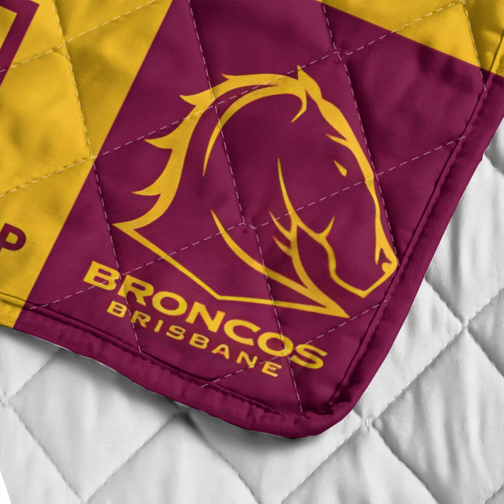 Brisbane Broncos 2025 Premiers Quilt Blanket - MAITM13377