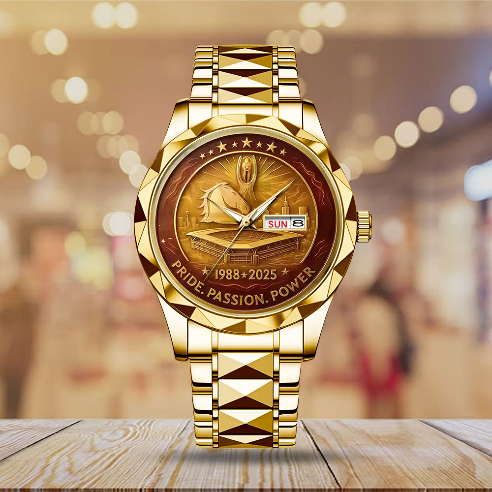 Brisbane Broncos 2025 Premiership Alloy Luxury Quartz Watch - TANTN17610