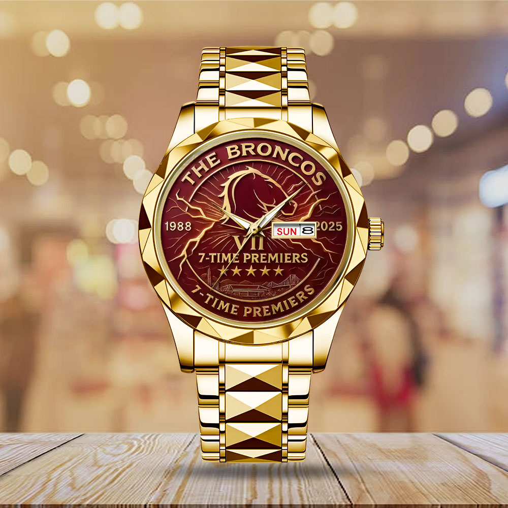 Brisbane Broncos 2025 Premiership Alloy Luxury Quartz Watch - TANTN17612