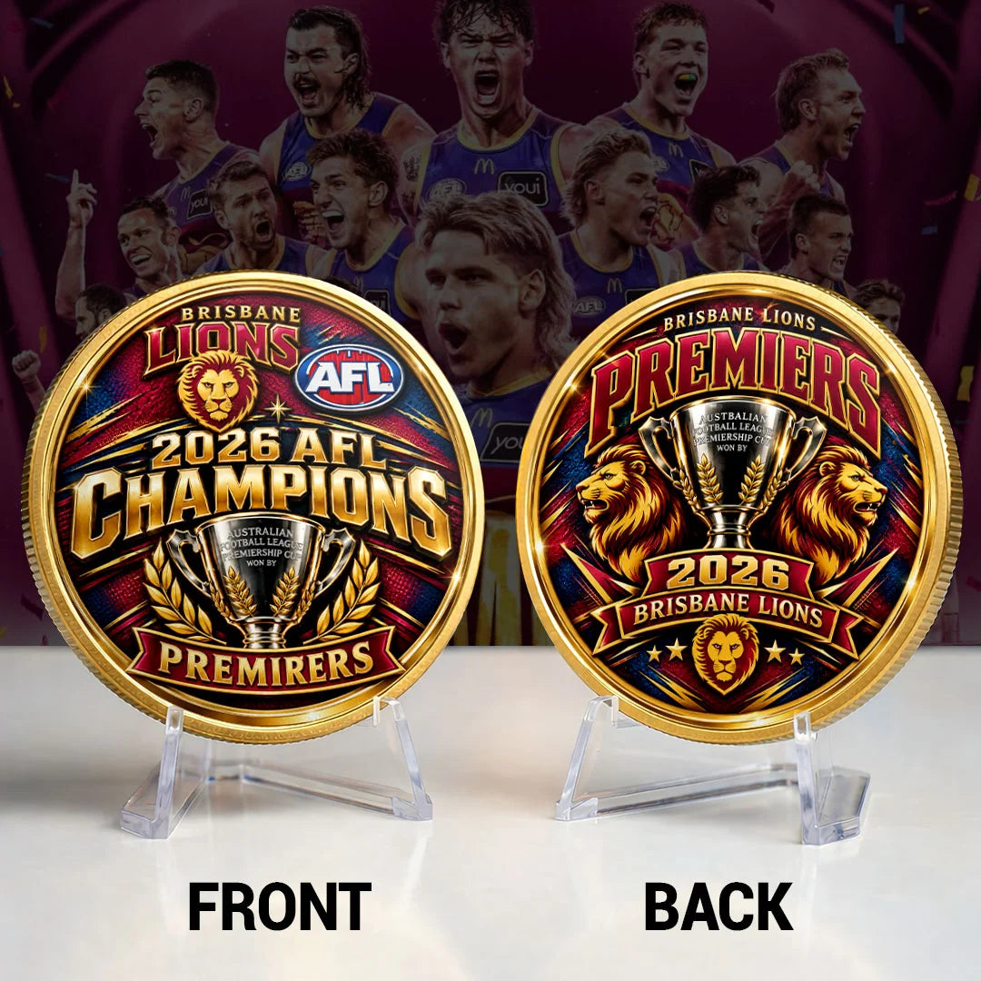 Brisbane Lions 2026 AFL Premiers Commemorative Coin – HOATT21343