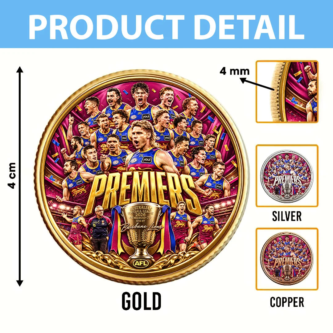 Brisbane Lions 2026 AFL Premiers Commemorative Coin – HOATT21344