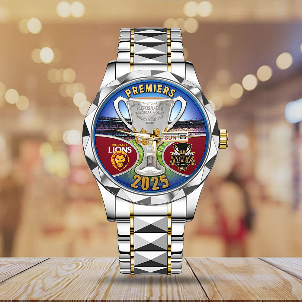 Brisbane Lions Premiers 2025 Alloy Luxury Quartz Watch - TANTN16974