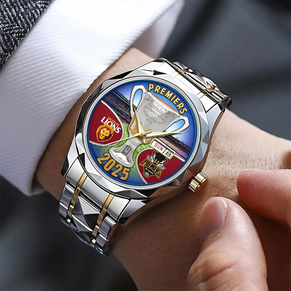 Brisbane Lions Premiers 2025 Alloy Luxury Quartz Watch - TANTN16974