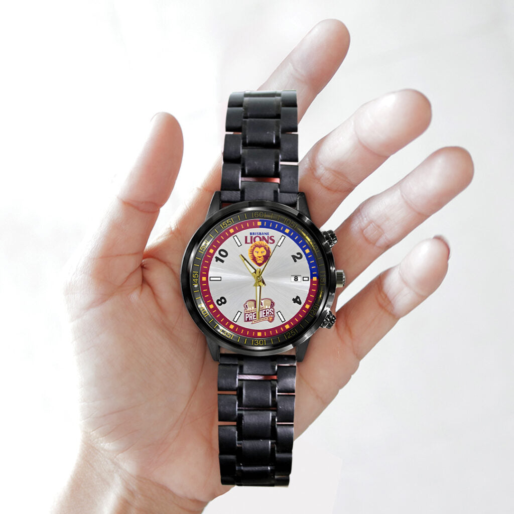 Brisbane Lions Premiers 2025 Black Stainless Steel Watch - TANTN16885