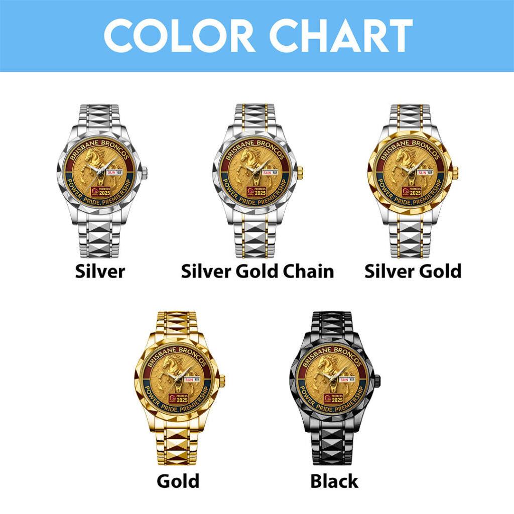 Brisbane Broncos Alloy Luxury Quartz Watch - TMTHU3799