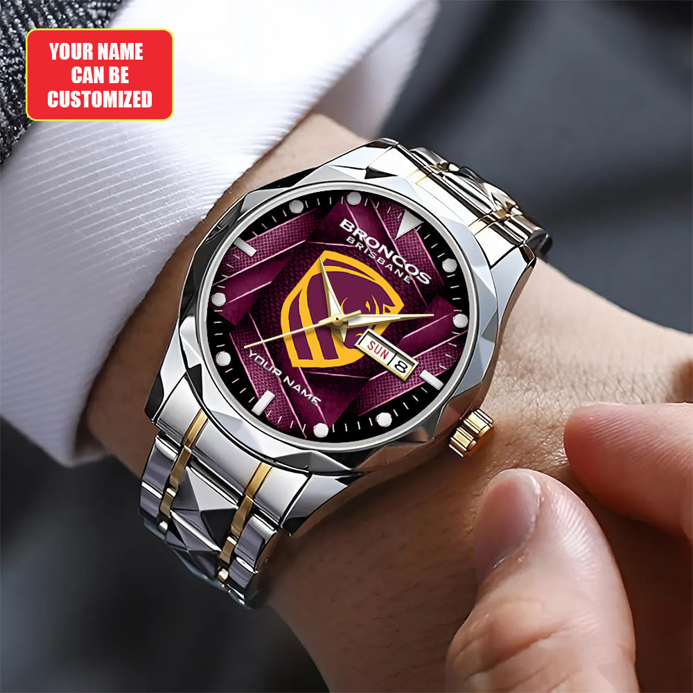 Personalized Brisbane Broncos Alloy Luxury Quartz Watch - TANTN20297