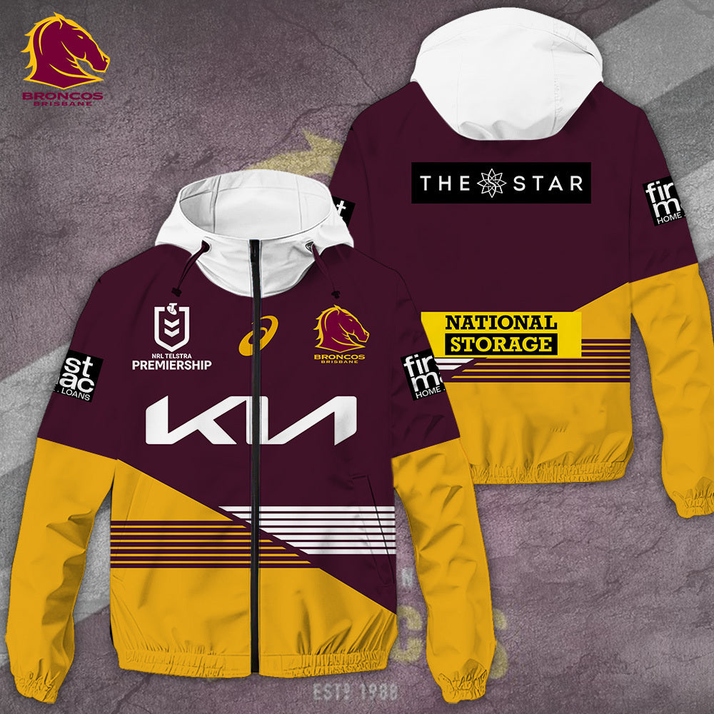 Brisbane Broncos 3D Windbreaker Jacket – TANTN 7995