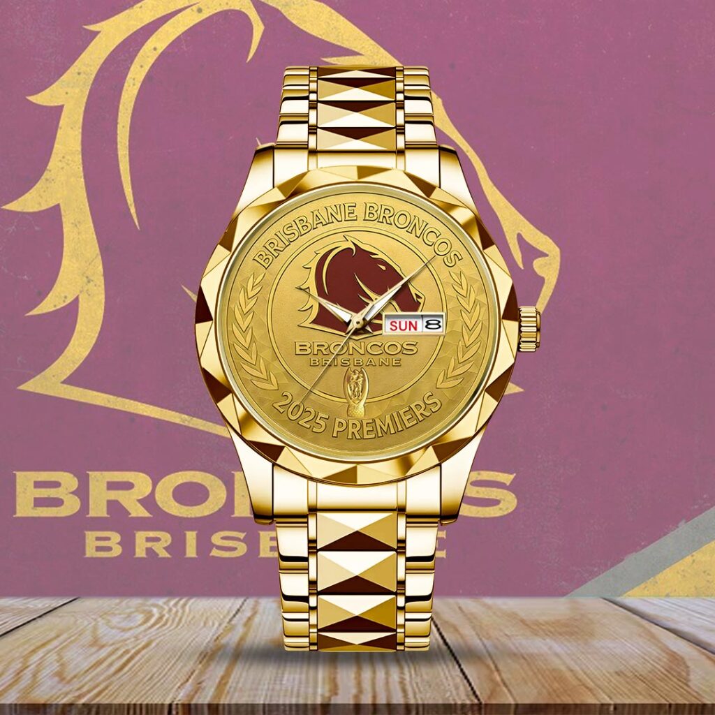 Brisbane Broncos 2025 NRL Premiers Alloy Luxury Quartz Watch - HOATT13736