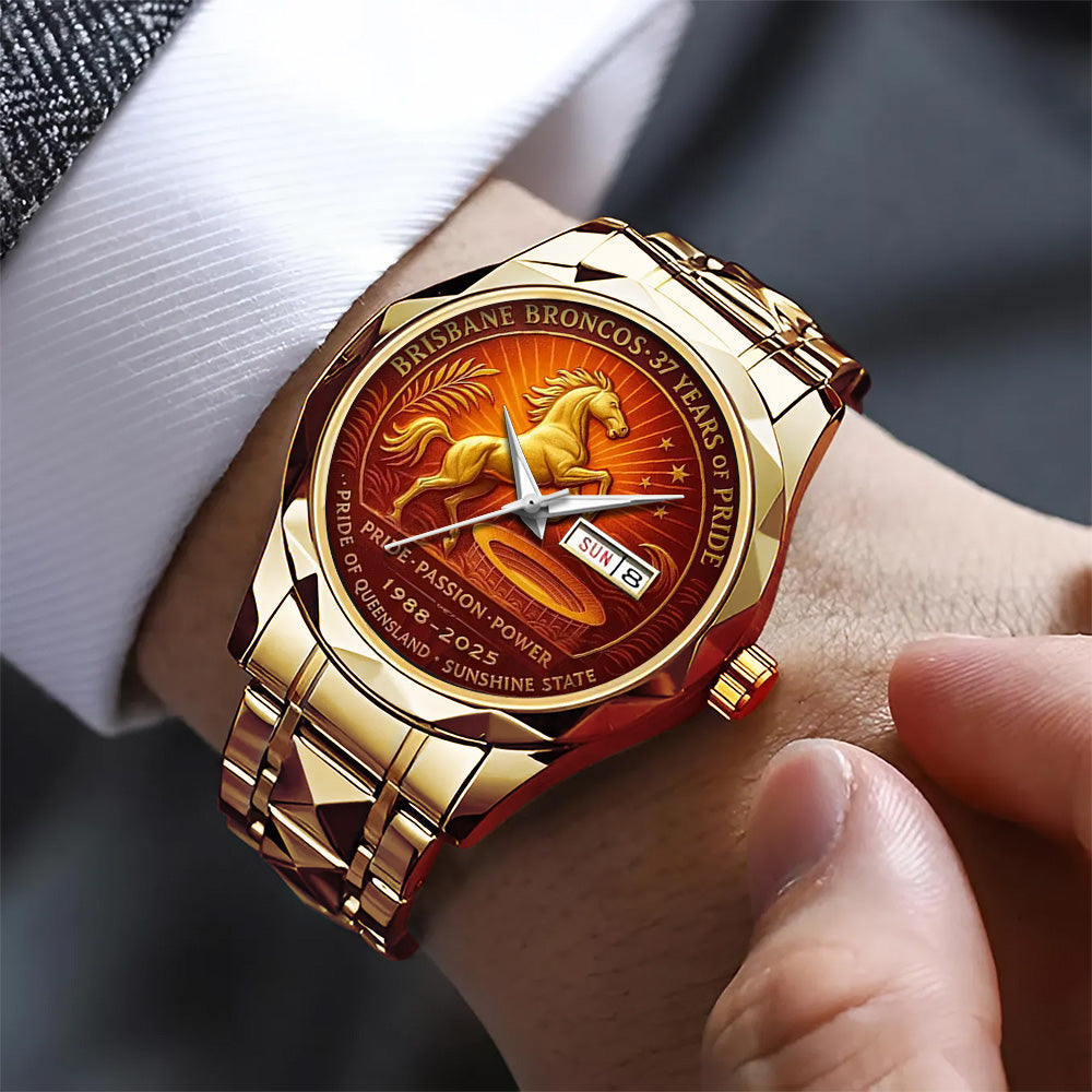 Brisbane Broncos 37th Anniversary 2025 Alloy Luxury Quartz Watch - TANTN17811