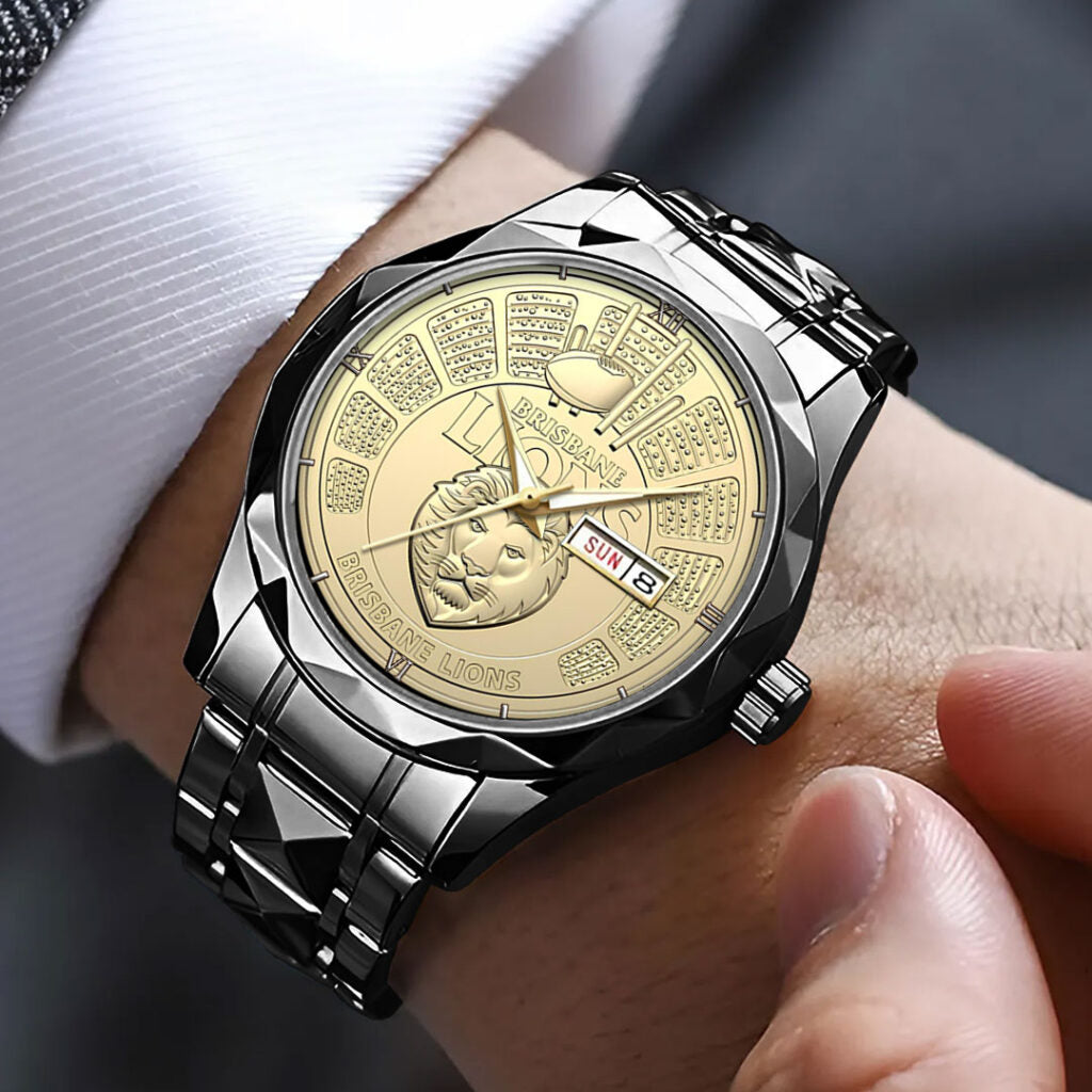 Brisbane Lions Premiers 2025 Alloy Luxury Quartz Watch - GNE4502