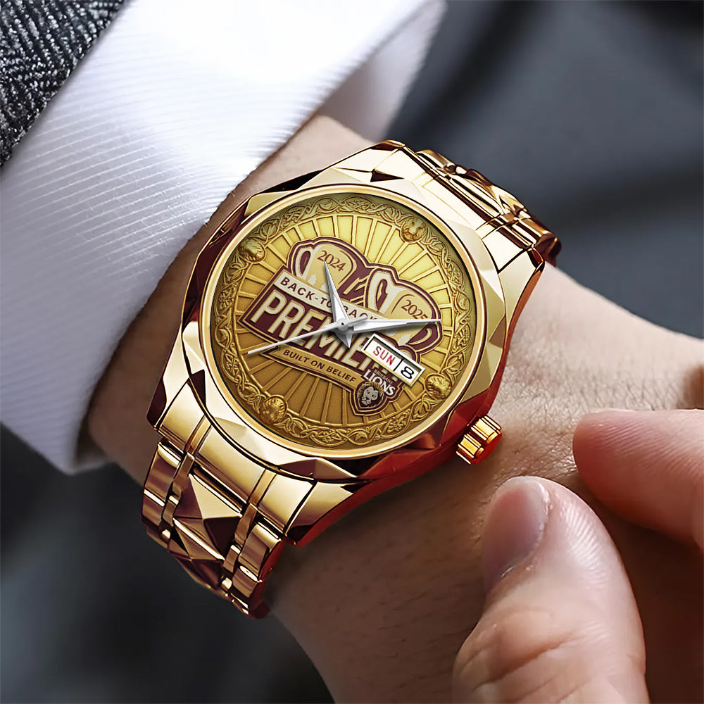 Brisbane Lions Premiers 2025 Alloy Luxury Quartz Watch - TANTN17421