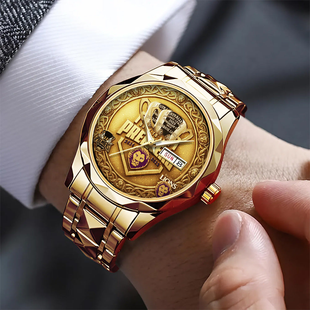Brisbane Lions Premiers 2025 Alloy Luxury Quartz Watch - TANTN17443