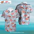 Broncos Hawaiian Shirt Flamingo And Tropical Palm Pattern
