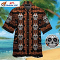 Broncos Sugar Skull Themed Hawaiian Shirt – Unique Design