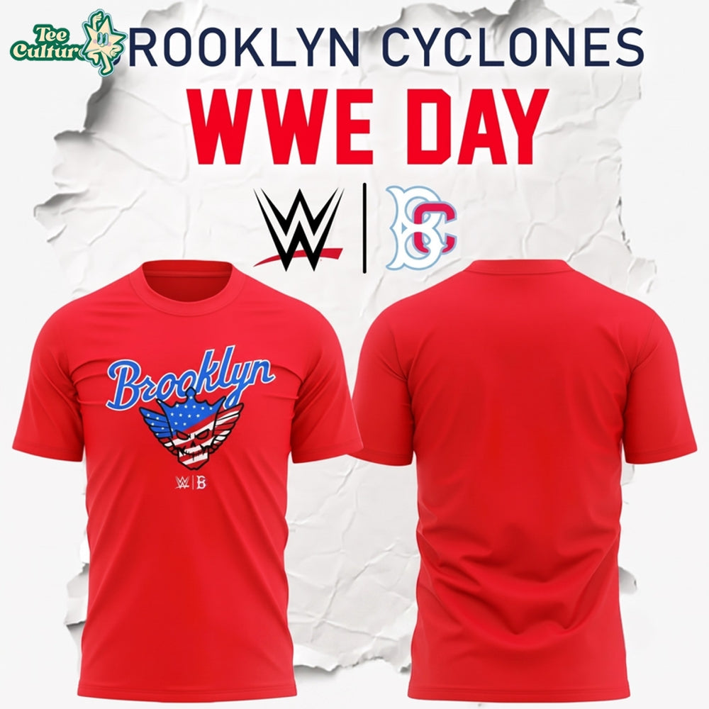 Brooklyn Cyclones 2026 WWE Day Special Red Shirt