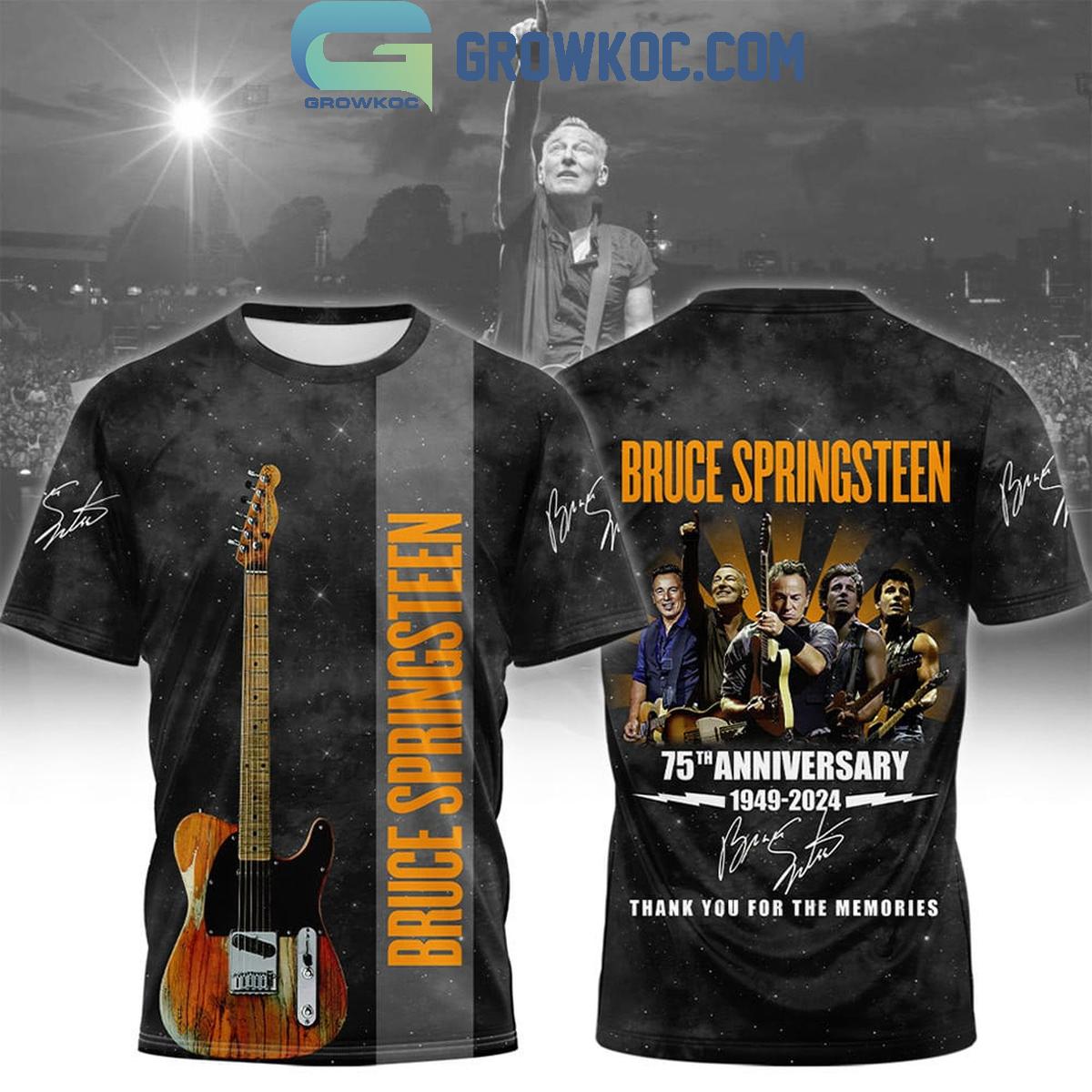 Bruce Springsteen 75th Anniversary Thank You For The Memories Hoodie T Shirt