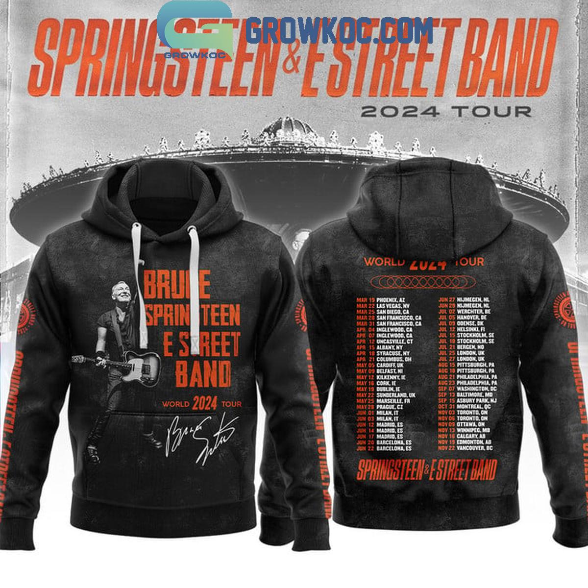Bruce Springsteen And E Street Band Schedule World Tour 2024 Hoodie Shirts