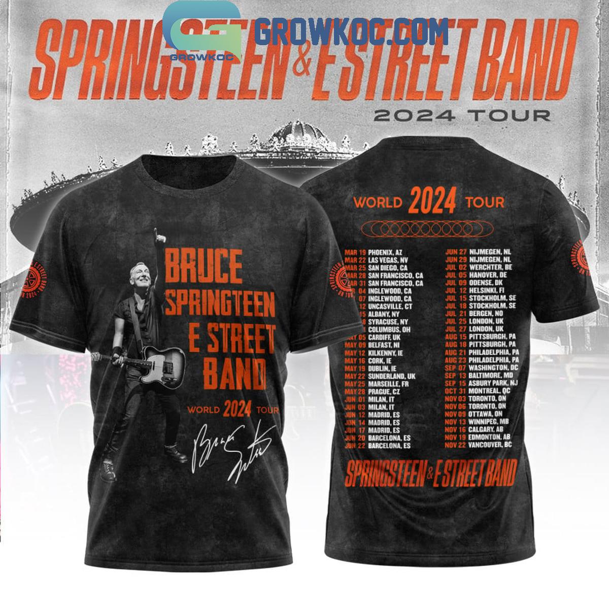 Bruce Springsteen And E Street Band Schedule World Tour 2024 Hoodie Shirts
