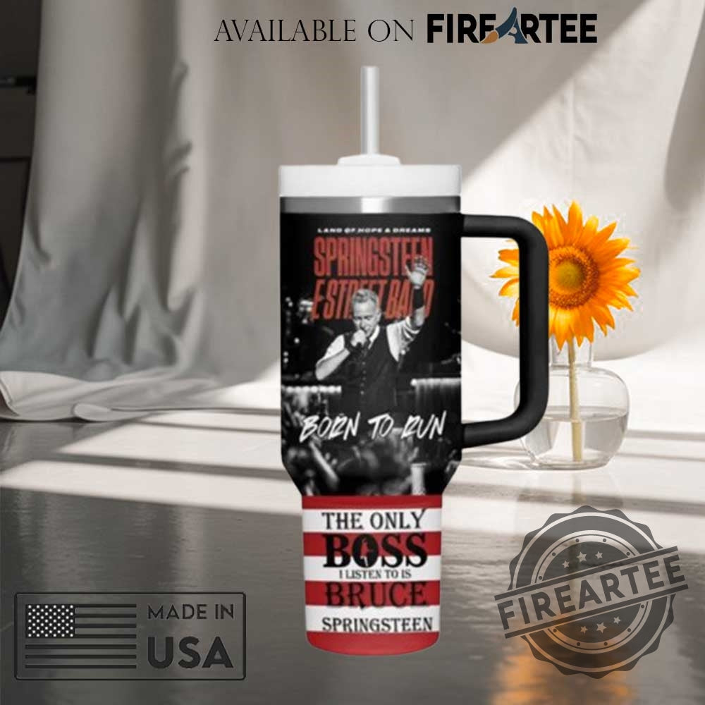 Bruce Springsteen Born To Run Stanley Tumbler With Handle