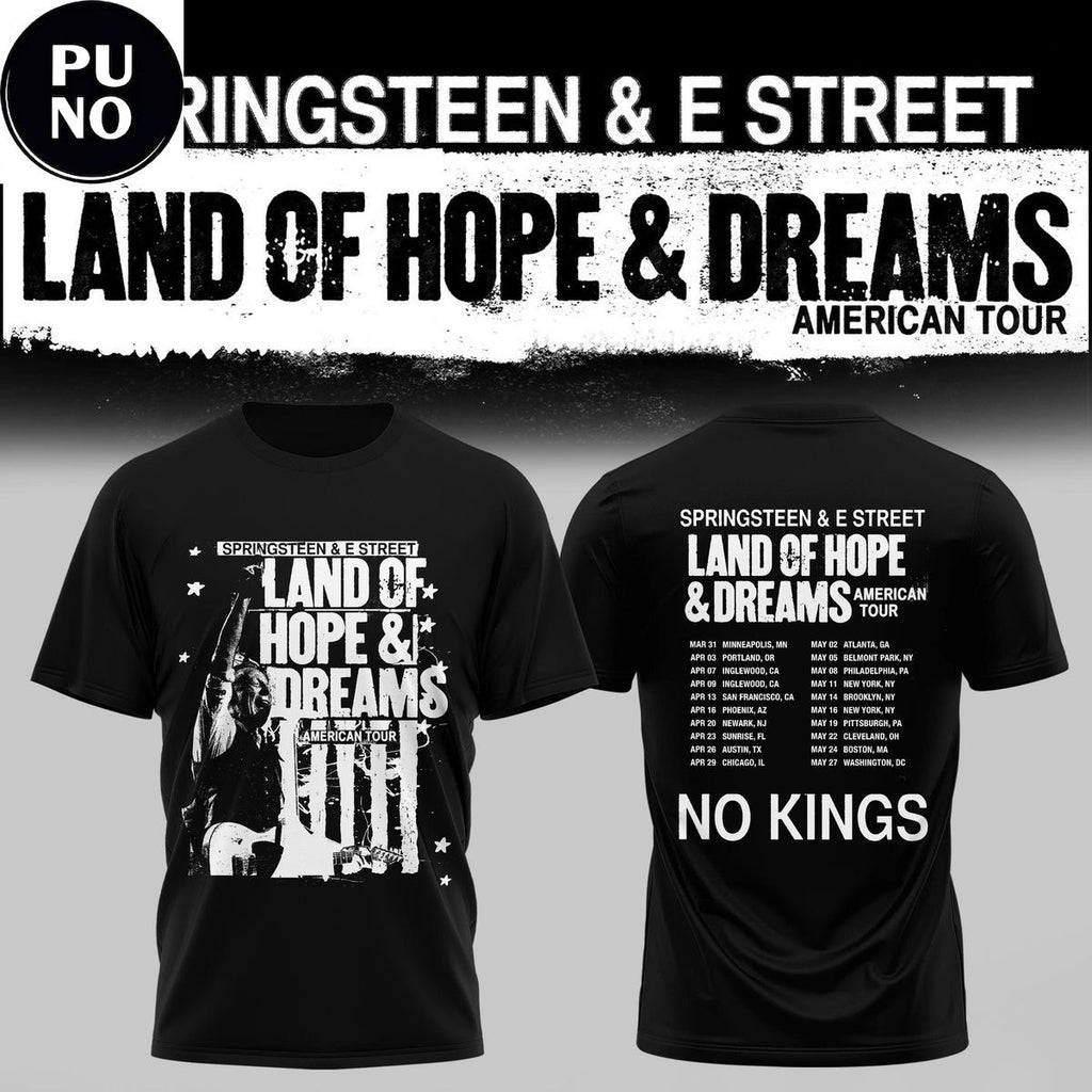 Bruce Springsteen Land of Hope and Dreams American Tour 2026 Hoodie Shirt